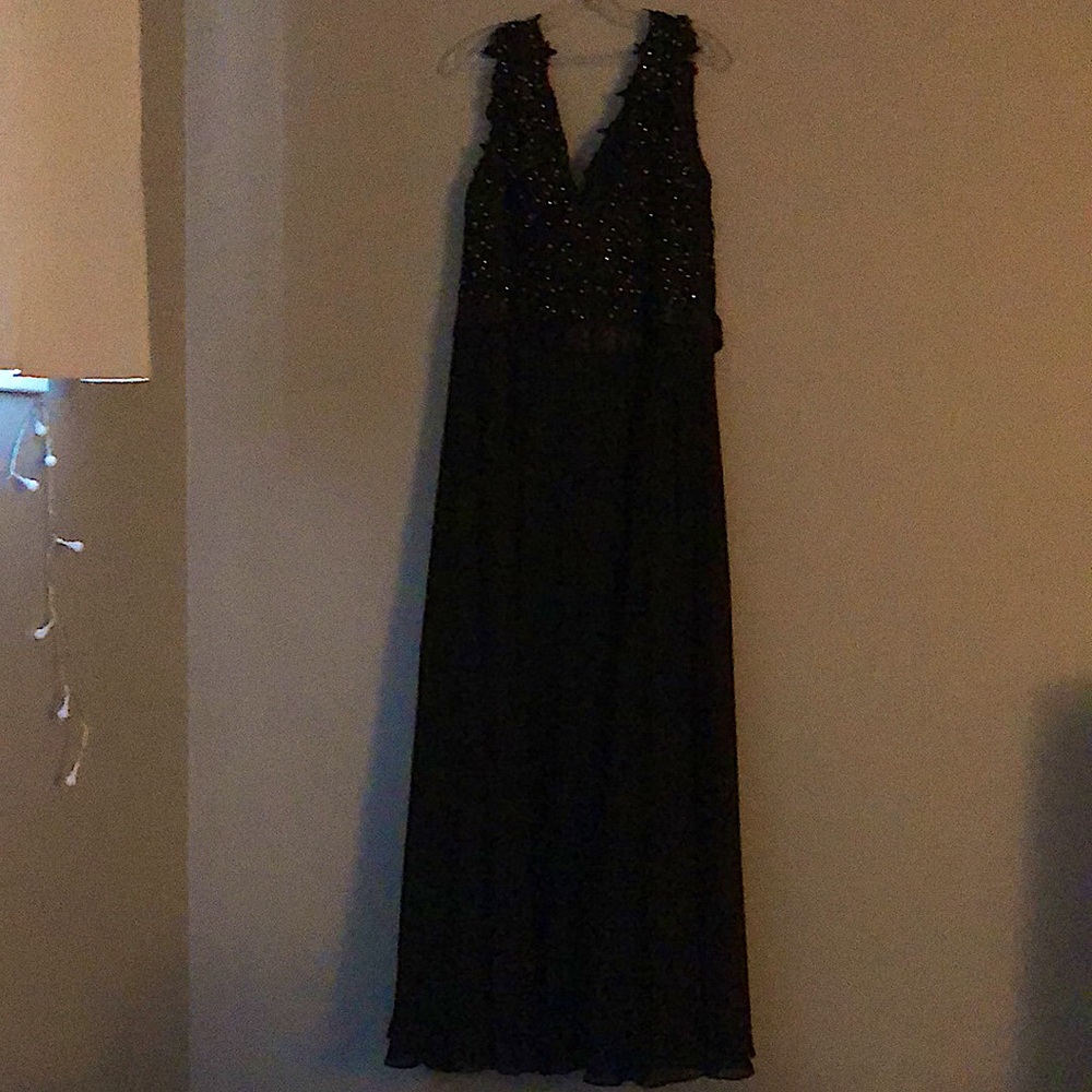 Glow black sparkly dress, dress size 20